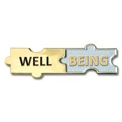 Wellbeing Puzzle Badge by School Badges UK