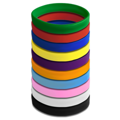 Plain Wristbands (Pack of 5) by School Badges UK