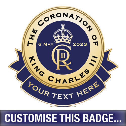 Personalised King Charles III Coronation Badge