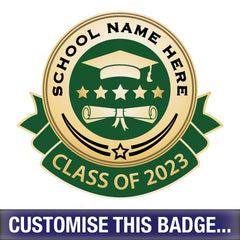 Personalised Class of 2023 Badge by School Badges UK