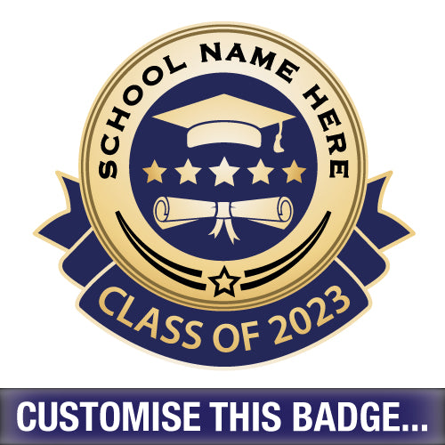 Personalised Class of 2023 Badge by School Badges UK