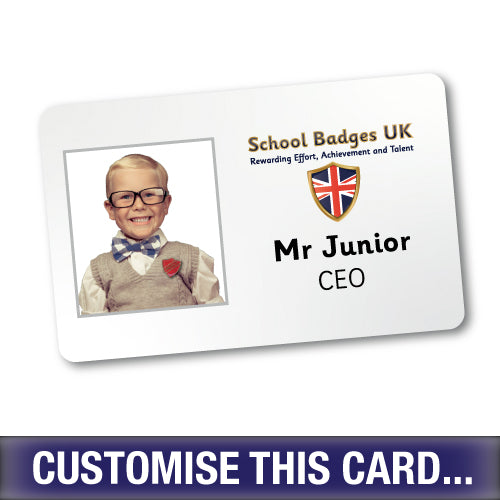 Photo ID Card (Horizontal) - Layout 1 - School Badges UK