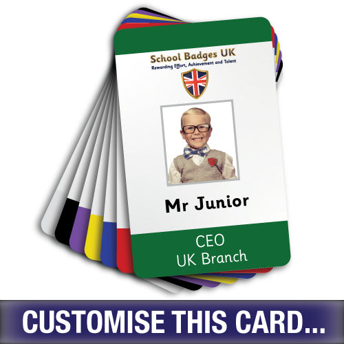 Photo ID Card (Vertical) - Layout 3