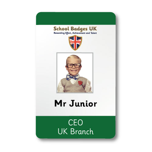 Photo ID Card (Vertical) - Layout 3 (view 4)