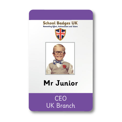 Photo ID Card (Vertical) - Layout 3