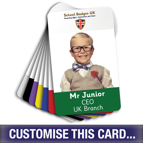 Photo ID Card (Vertical) - Layout 4