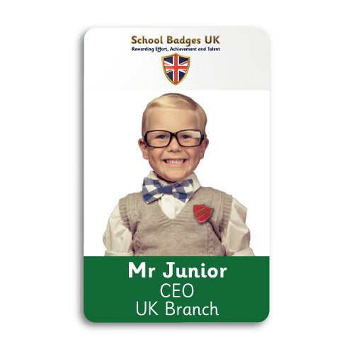 Photo ID Card (Vertical) - Layout 4