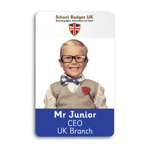 Photo ID Card (Vertical) - Layout 4