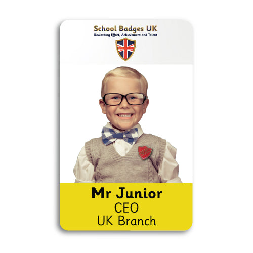 Photo ID Card (Vertical) - Layout 4