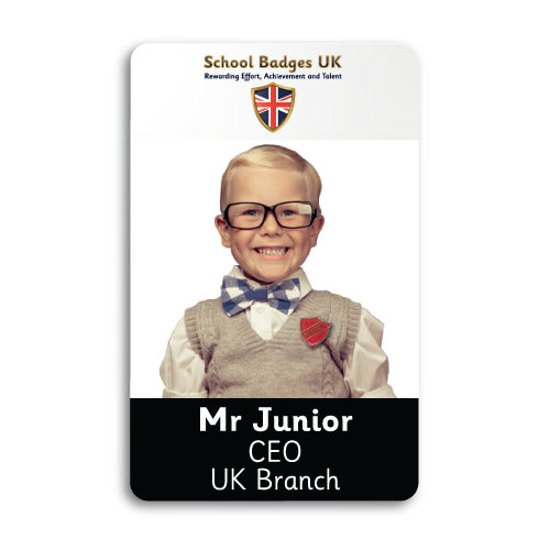 Photo ID Card (Vertical) - Layout 4