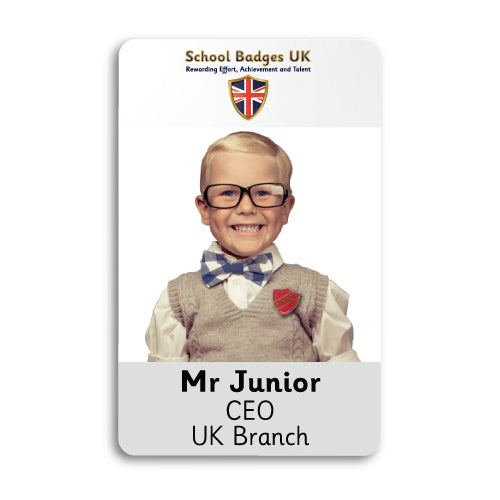 Photo ID Card (Vertical) - Layout 4
