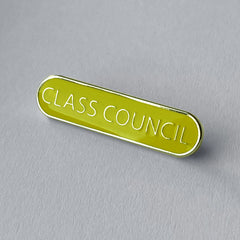 Yellow Class Council Bar Badge **SALE ITEM - 50% OFF** by School Badges UK